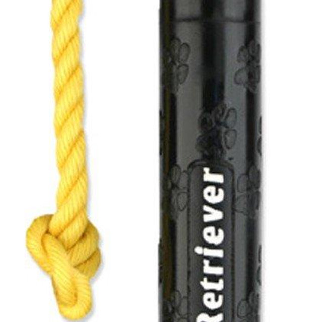 Mammoth TireBiterII Retriever with Poly Float Rope – Natural Rubber Dog Toys – Dog Toys for Extra Long Interactive Fetch and Play –It Floats 11”