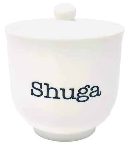 Sugar Bowl | Cute Ceramic"Shuga" Dish with Lid | Perfect Hostess Gift or Housewarming Gift