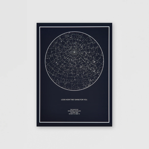 Night Sky Museum Grade Prints - The Night Sky - Custom Star Map