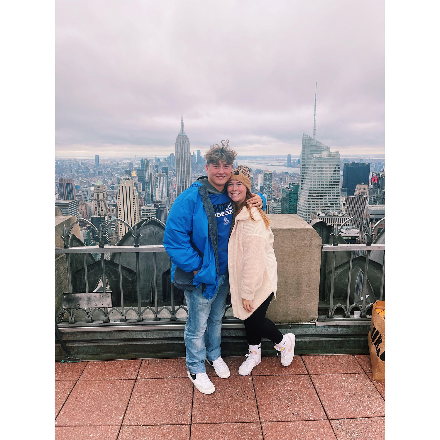 Our first vacation together, where we went to New York City for the weekend!