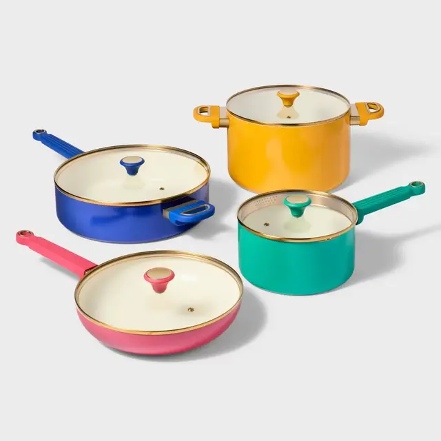 8pc Aluminum Ceramic Cookware Set - Tabitha Brown for Target