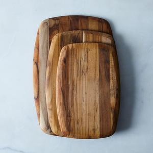 Rounded Edge Teak Cutting Boards (Set of 3)