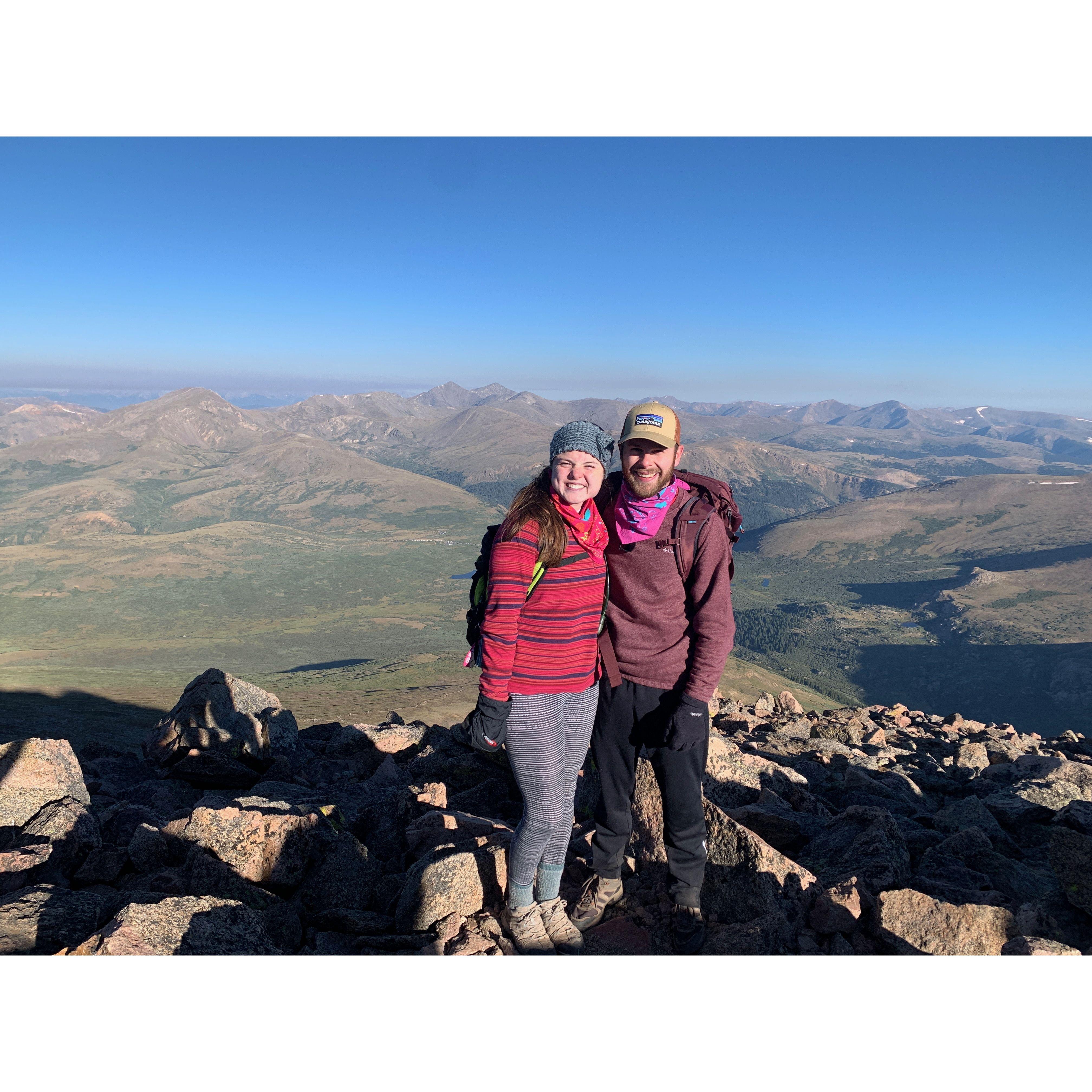 Our first 14er hike - Mount Bierstadt