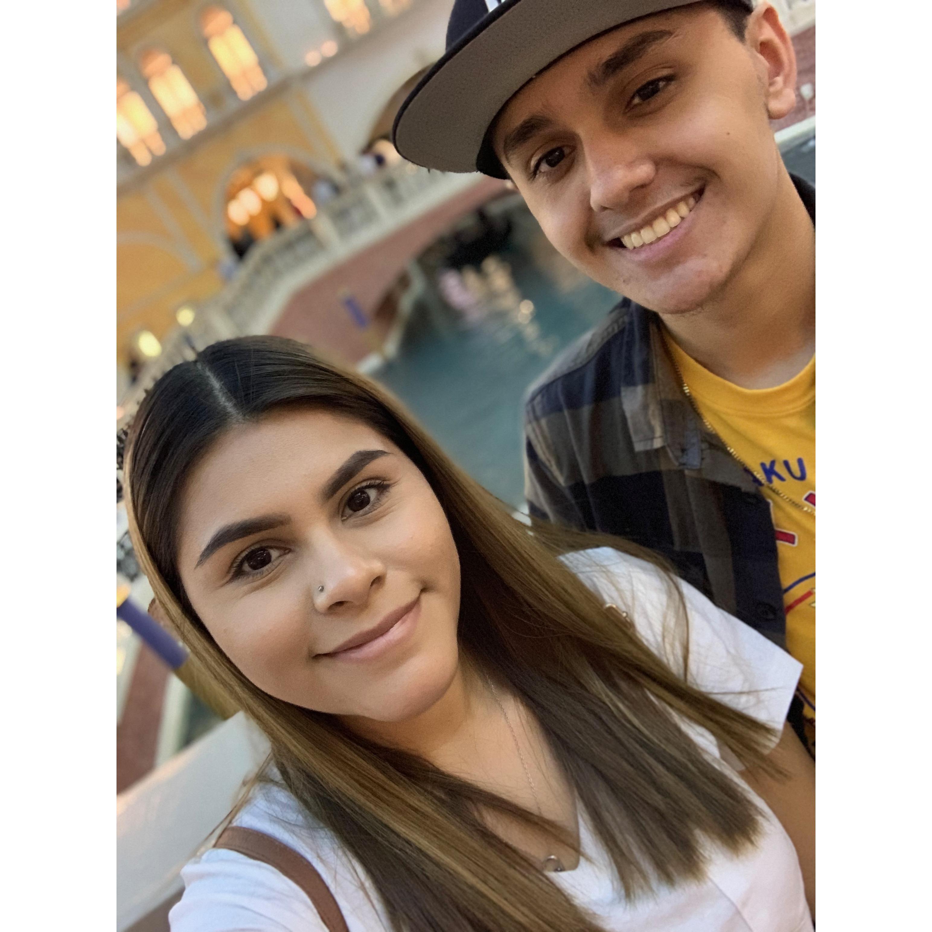 At the Venetian Hotel in Las Vegas