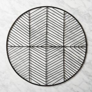 Register Black Metal Placemat
