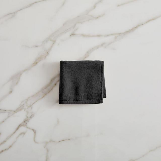 Organic Luxe Fibrosoft 550GSM TowelWashclothBlack