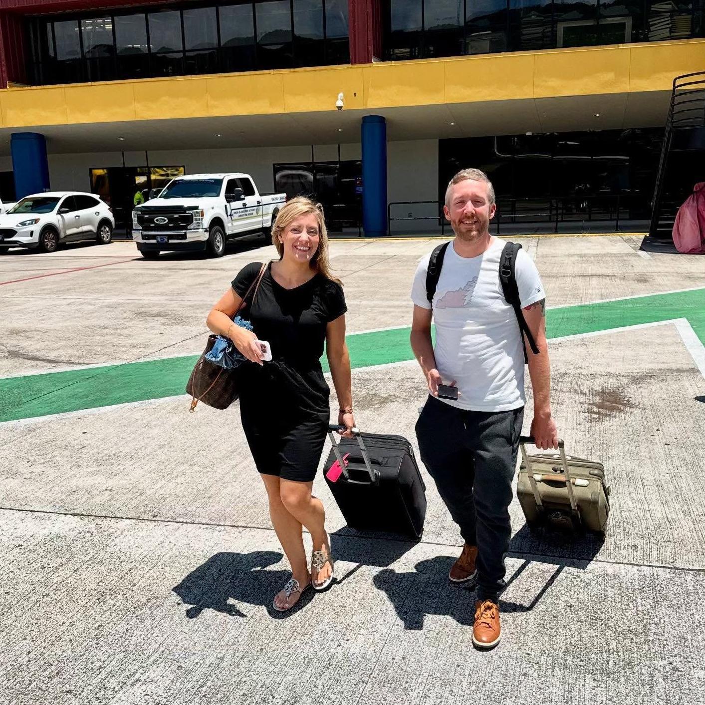 Always jet setting off somewhere but always together.