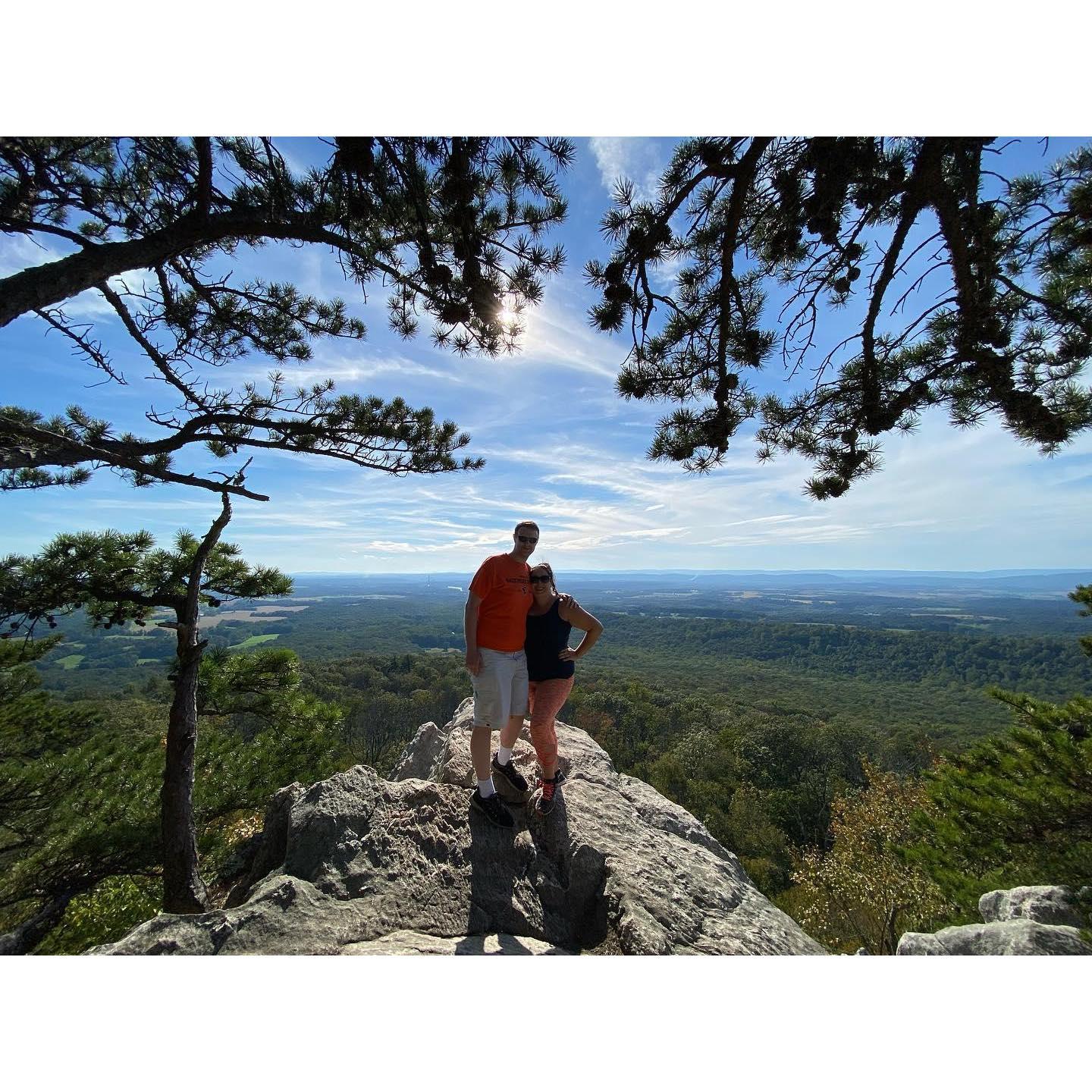 Us at the top of Sugarloaf Mountain, MD