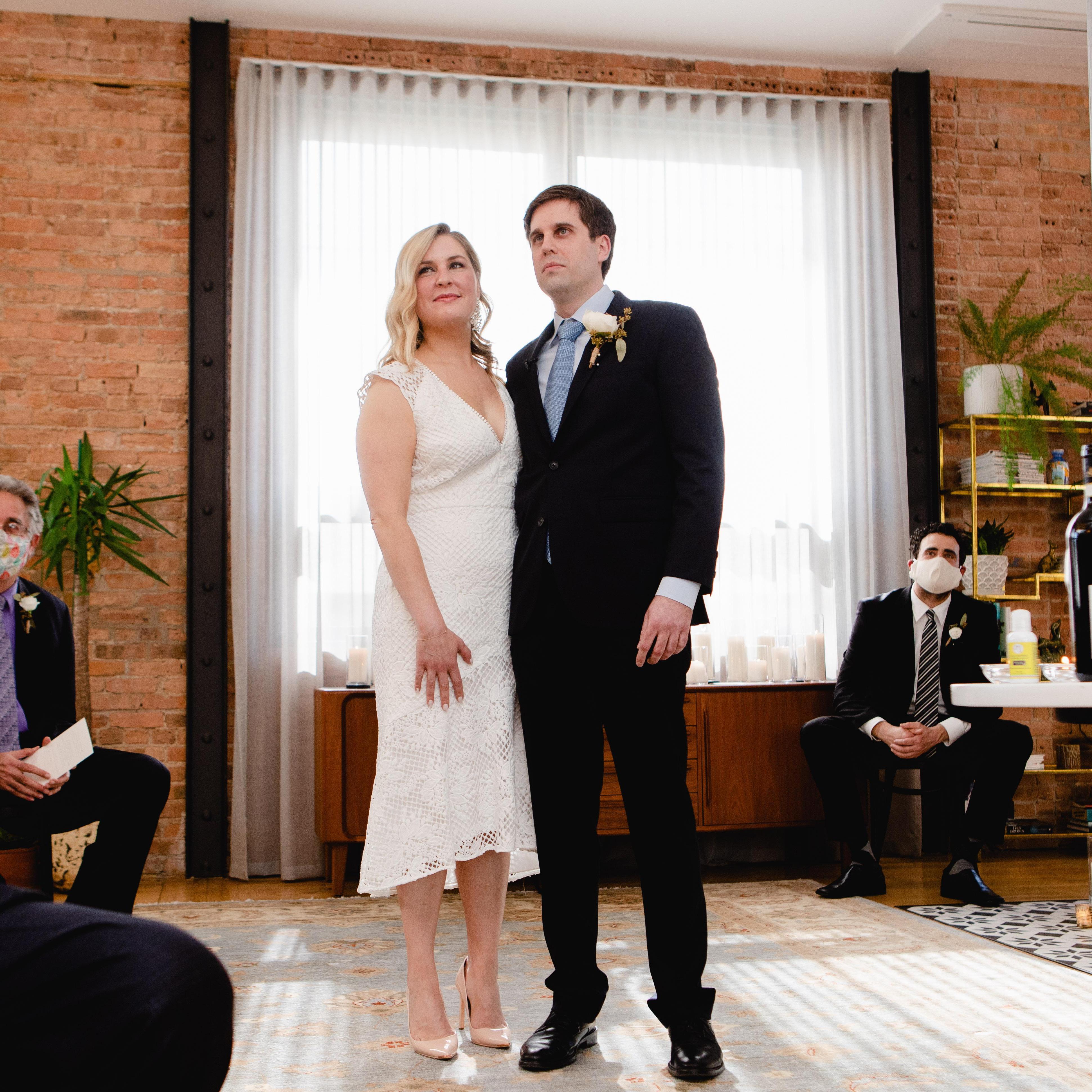 Watching my dear brother Andy's wedding speech to us.