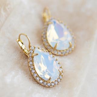 Reagan Opal & Crystal Earrings