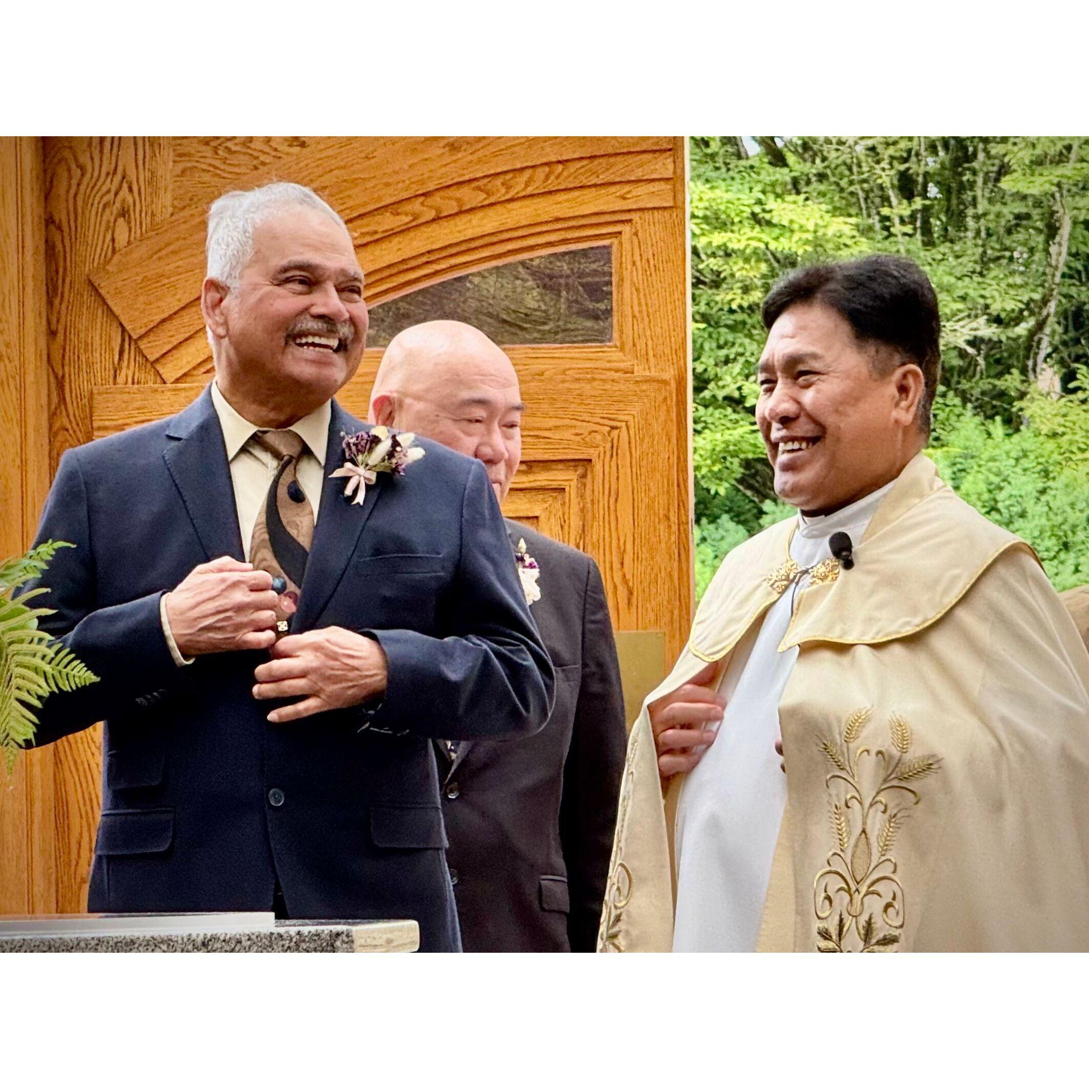 Leonard is ready to walk down the aisle.