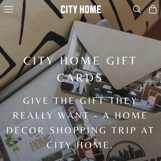 City Home Giftcard - Our furniture dreams