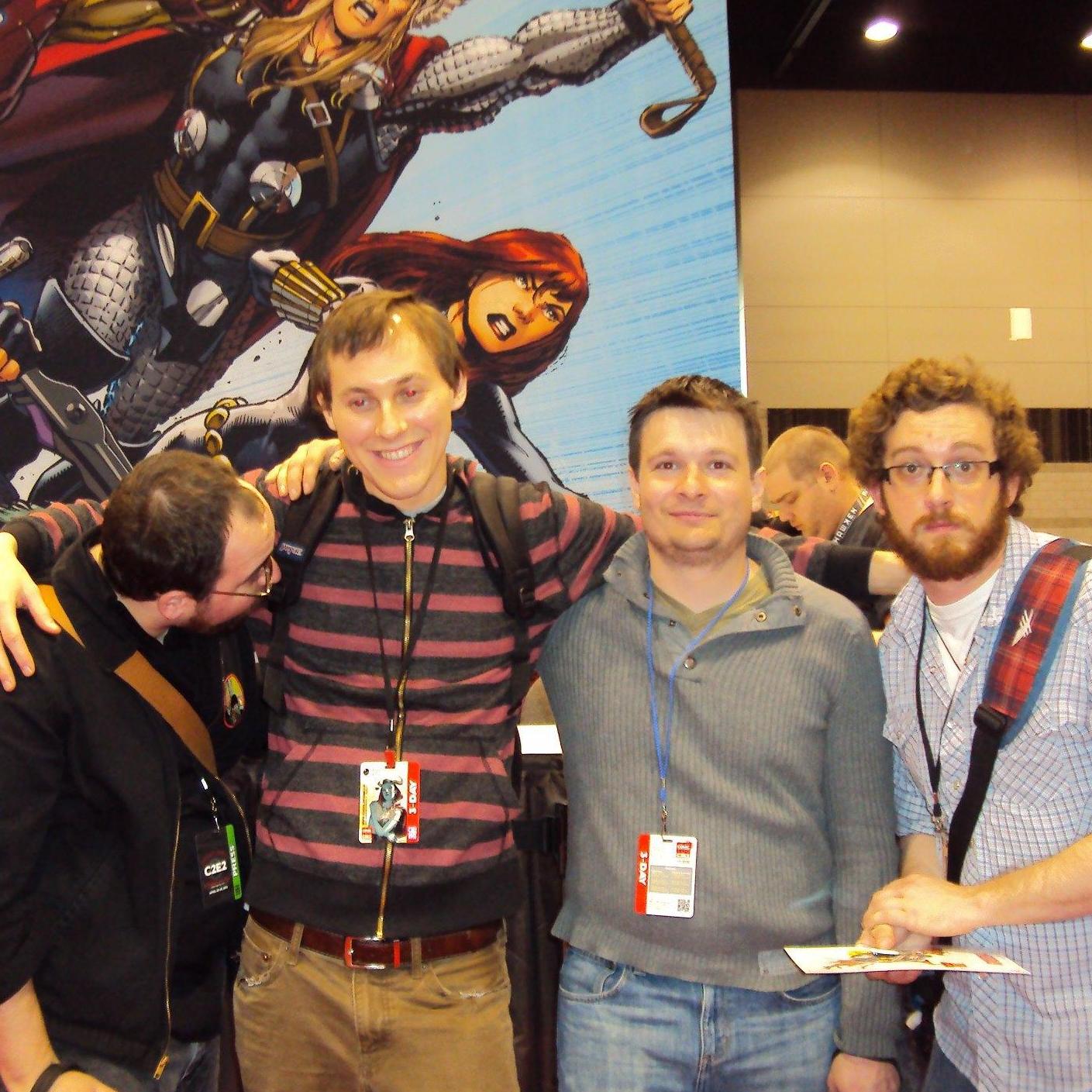 The boys being silly at C2E2