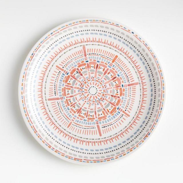 Avril Melamine Medallion Dinner Plate