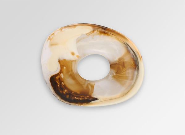 Small Resin Volcanic Soap Dish - Light Horn