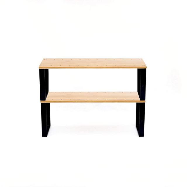 SbS Stackable, Kitchen Cabinet and Pantry Organizer, Modular Shelves. 2 Shelves (15.5 inch)