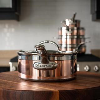 CopperBond Induction Saucepan with Helper Handle