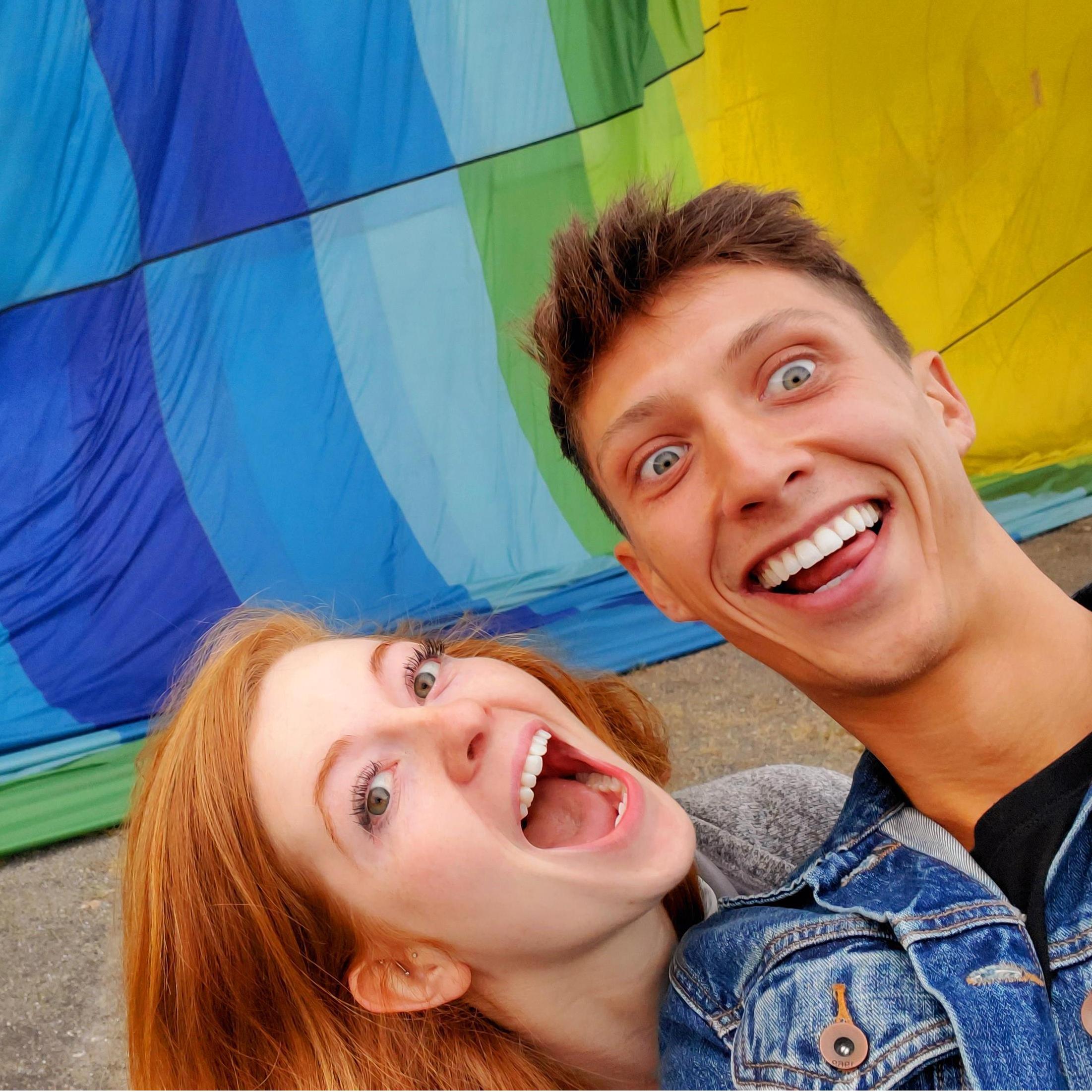 Hot Air Balloon Landing