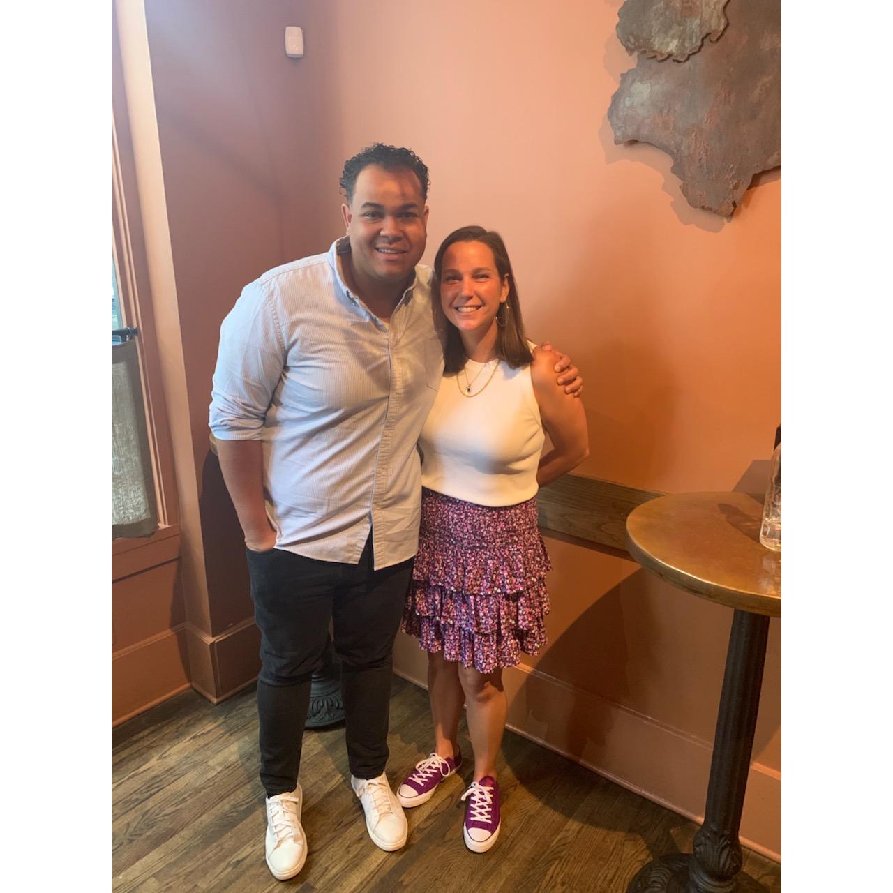 One of our first trips together to Ashville, NC. The basement Air Bnb left something to be desired, but this tapas restaurant we went to for dinner did not disappoint
