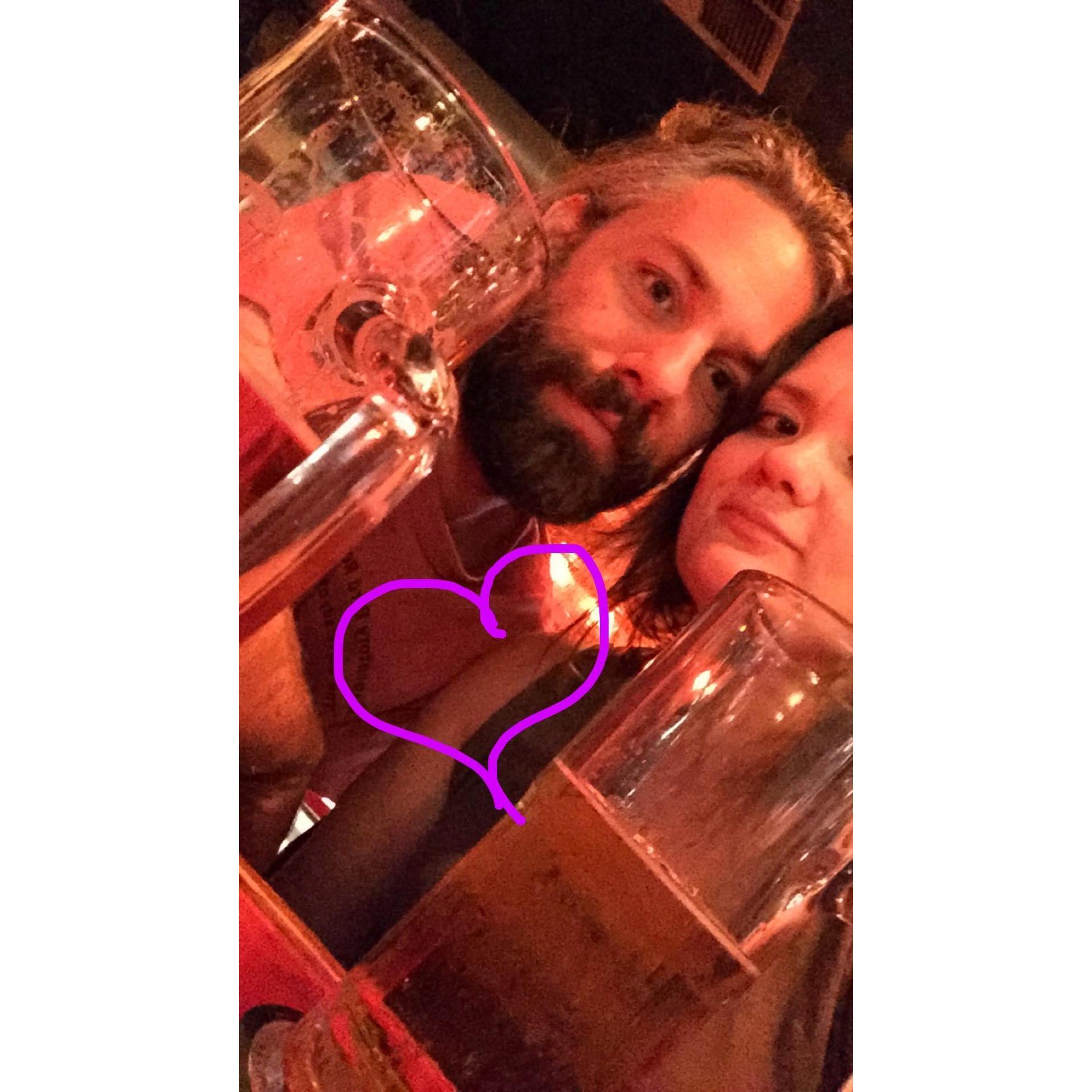 At a favorite bar of Ida's friends, Kara and Tim Sweeney, The Backdraft, taken the weekend we first said "I love you." Northern Neck, Virginia | September 2015