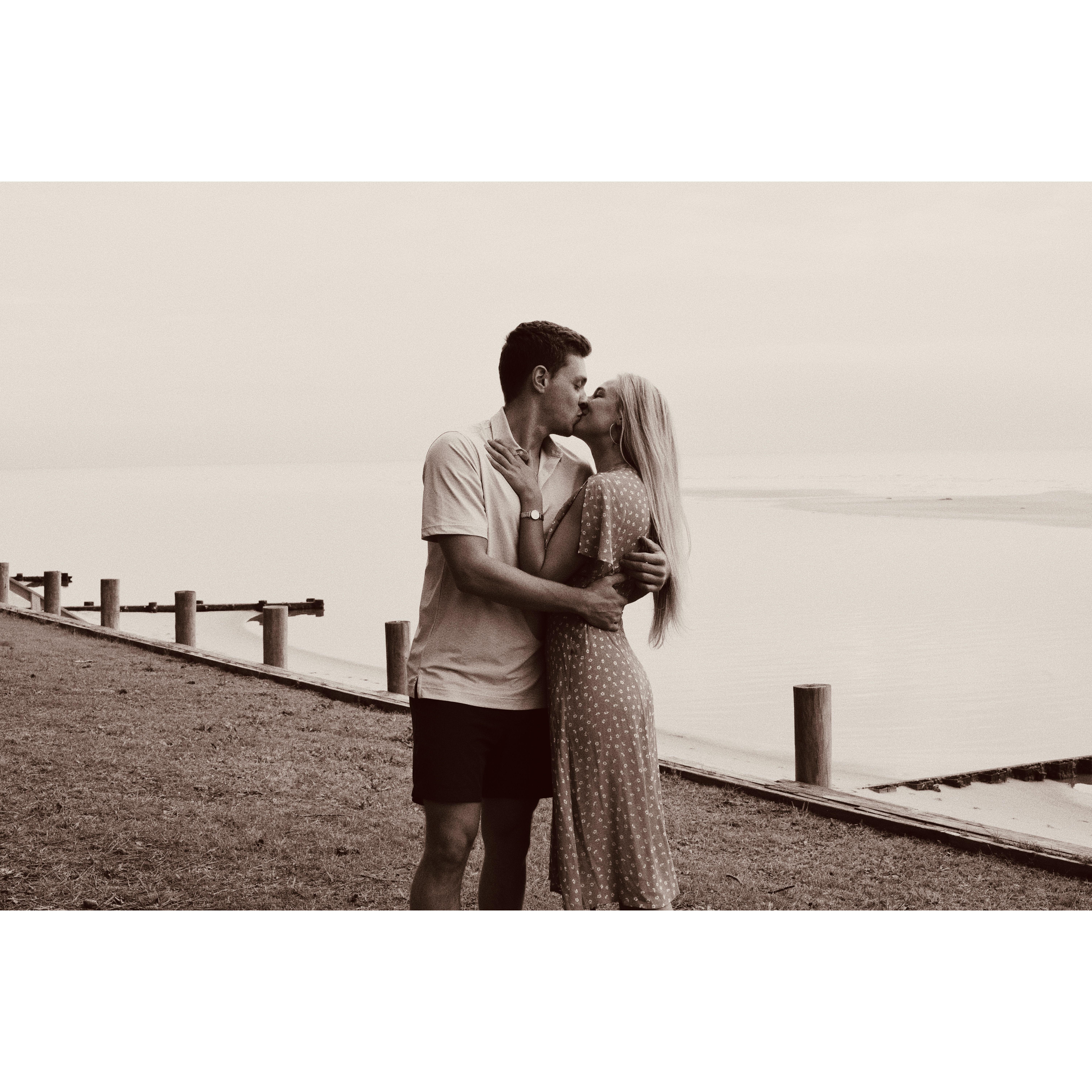 Our first visit to the new Klineberg family beach house (where we would get engaged almost a year later)!