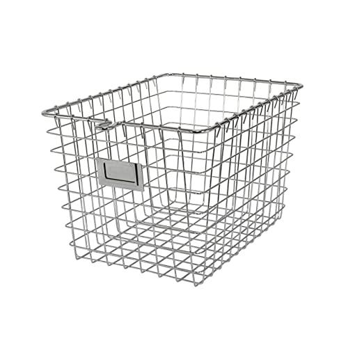 Spectrum Diversified Wire Storage Basket, Small, Chrome