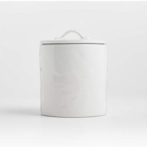 Marin Complete White Stoneware Canister Set + Reviews | Crate & Barrel