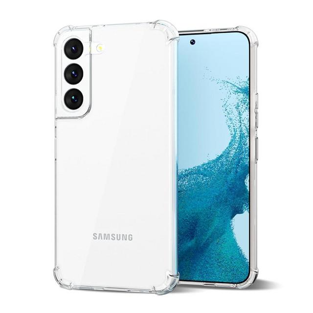 Svanove for Samsuang Galaxy S22 Case Clear, Transparent Jelly Protective Silicone Phone Case Design for Women Girly Cute Simple, Thin Slim Fit Soft Flexible TPU Shockproof Bumper, Crystal Clear