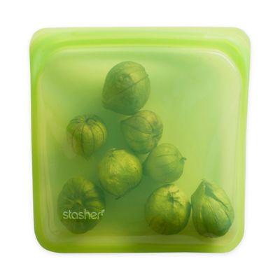 Stasher Reusable 15 oz. Silicone Food Storage Bag in Lime
