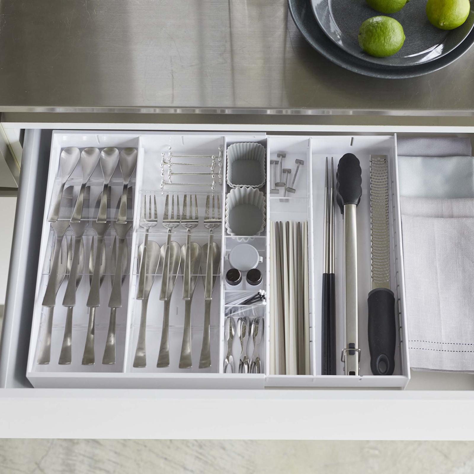 Yamazaki Home Tower Expandable Cutlery Storage Organizer Zola