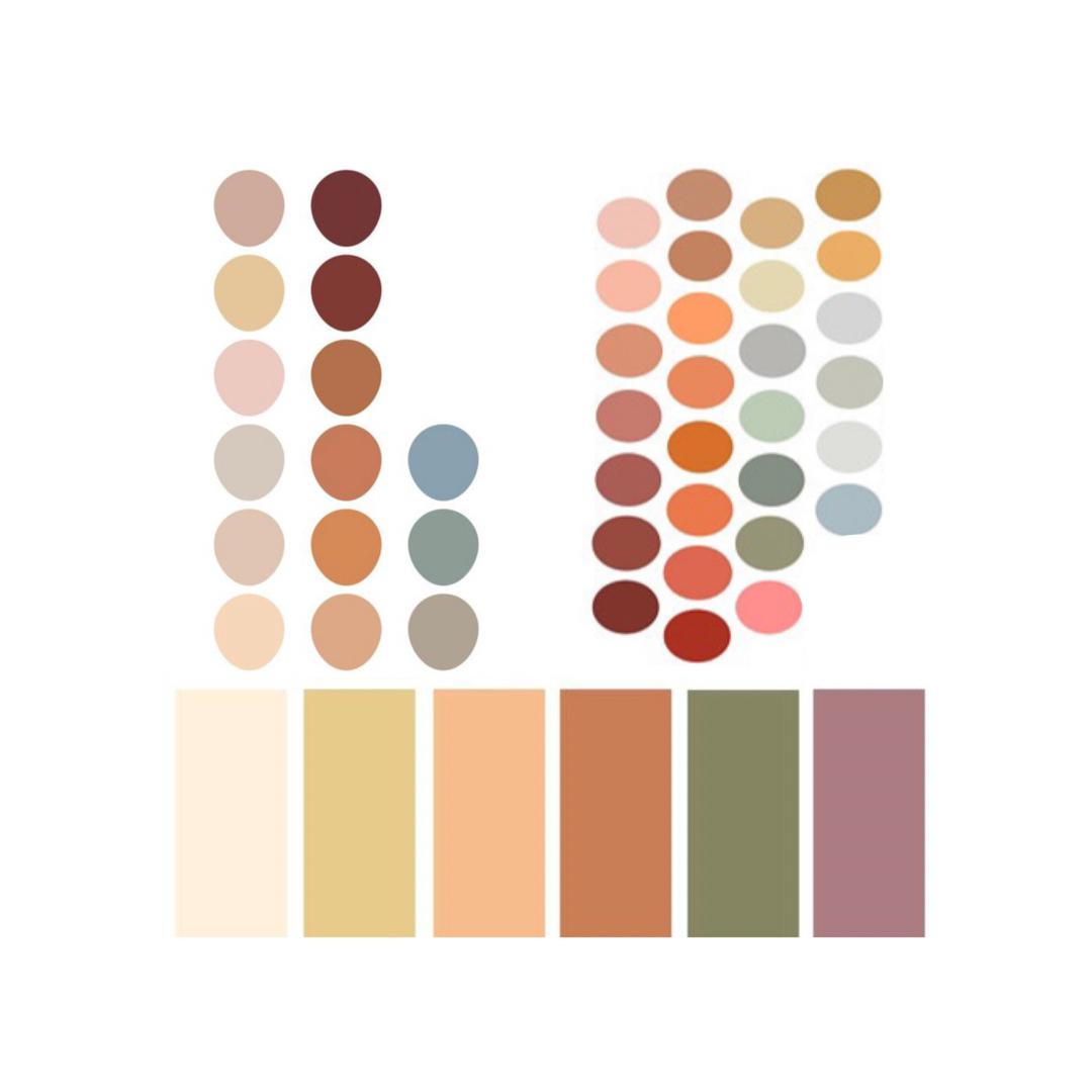 Color palette reference for guest attire