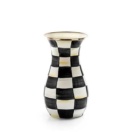 MacKenzie-Childs Courtly Check Enamel Vase - Tall