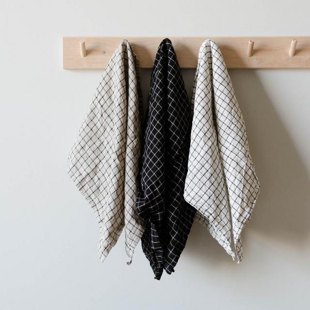 linen tea towels – window pane