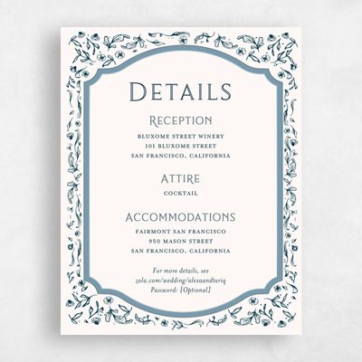 Darkest Teal, Blue Wedding Enclosure - Delphi