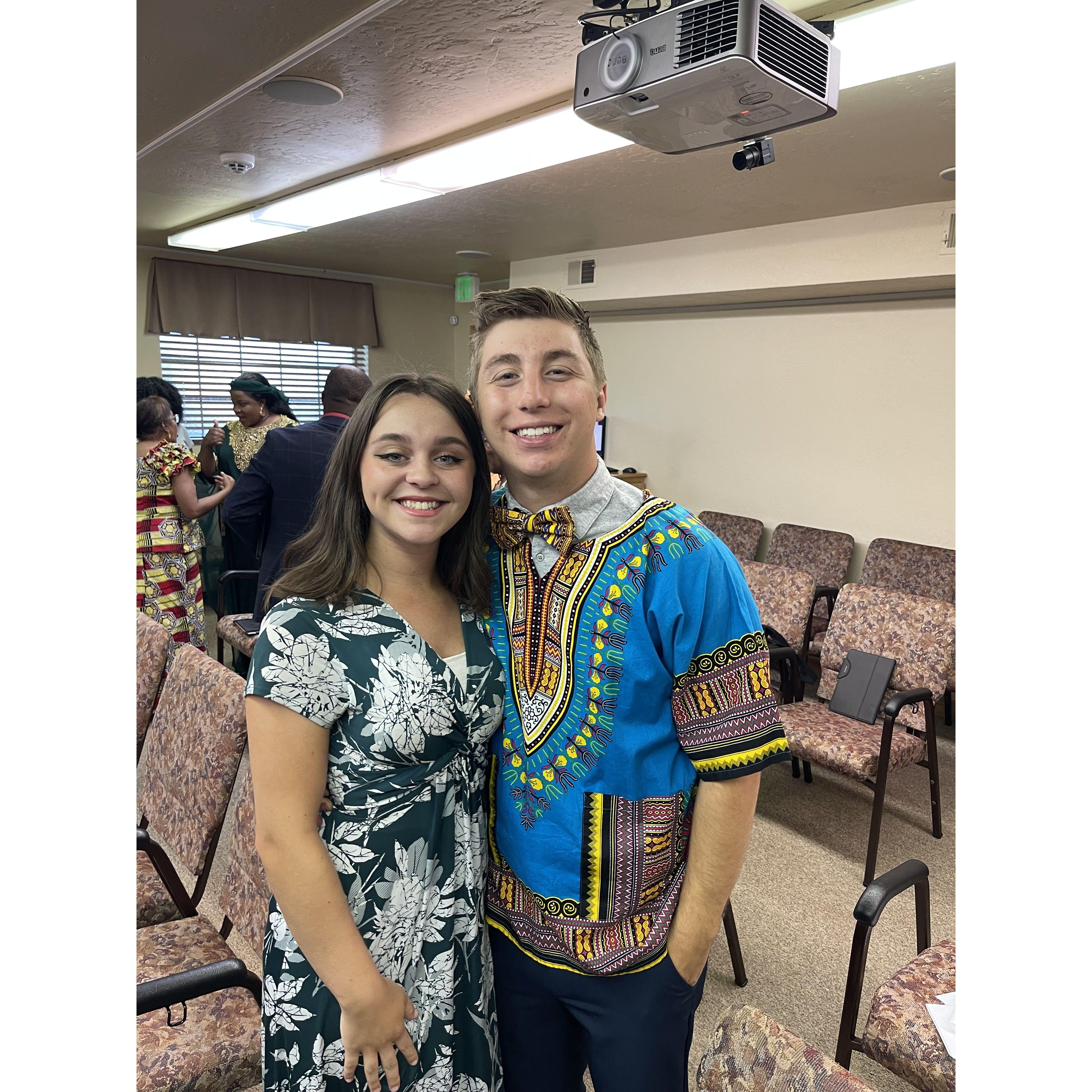 Nick grew up in Swahili congregation in Denver so I was able to visit and meet the Swahili family.