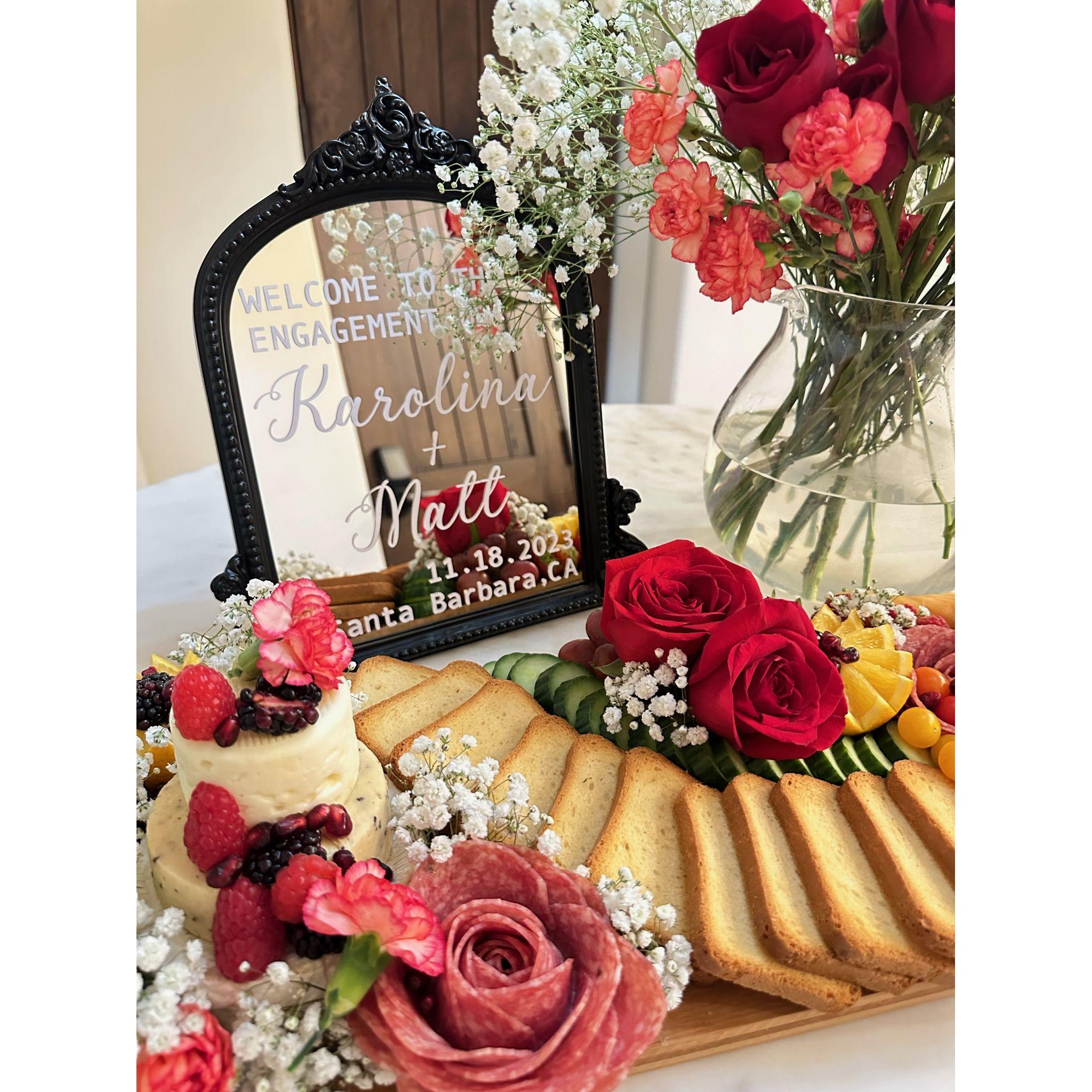 The beautiful surprise proposal set up by the very talented: Alex, Cai, and Hans - aka Alexys, Lauren & Hannah (the nicknames Matt changed Karolina's best friends to so she wouldn't suspect anything)