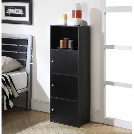 Convenience Concepts XTRA-Storage 3 Door Cabinet in Black