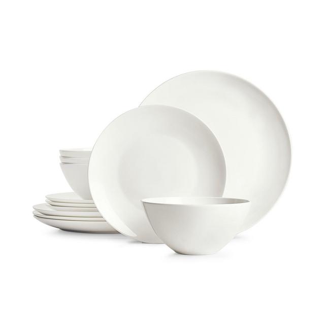 Hotel Collection Coupe 12-Pc. Bone China Dinnerware Set, Created for Macy's