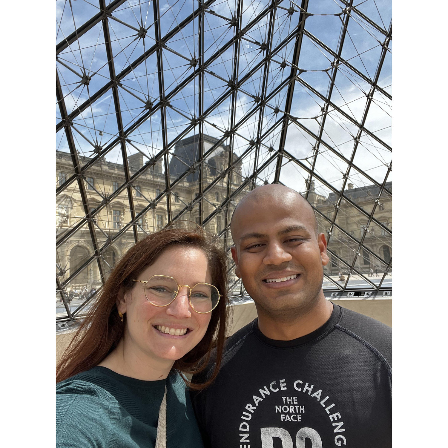 Outside the Louvre