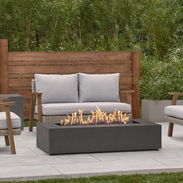 West Elm - Rectangle Fire Pit Table