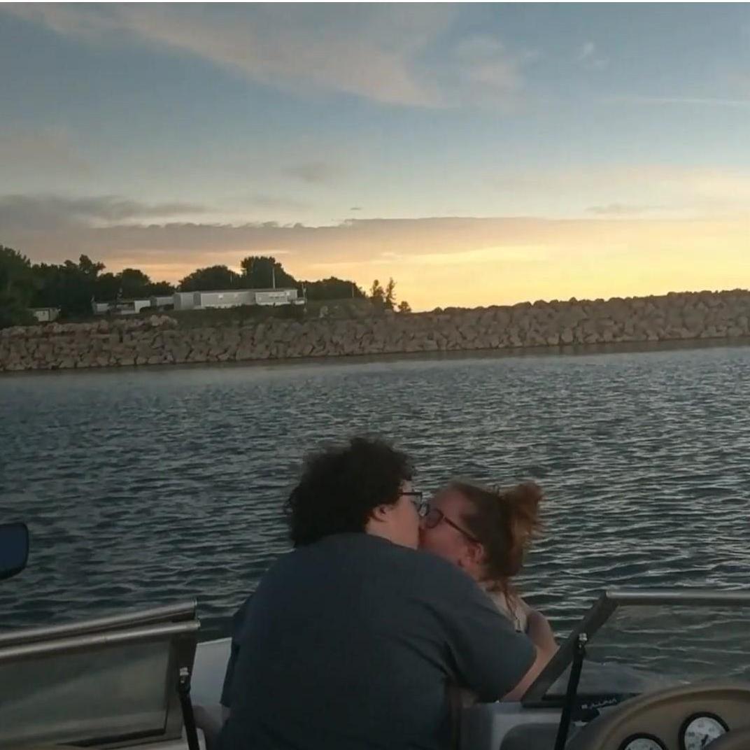 Just seconds after the engagement happened!