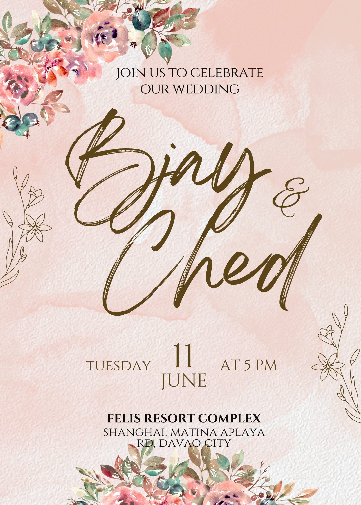 The Wedding Website of Ched Cequiña and Bjay Samoranos