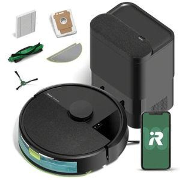 iRobot - Roomba 105 Combo Vacuum & Mop + AutoEmpty Dock - Black