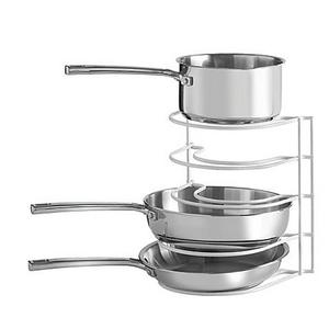 SALT™ Pot And Pan Organizer Rack in White