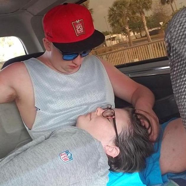 Florida Trip circa 18' both of us passed out.