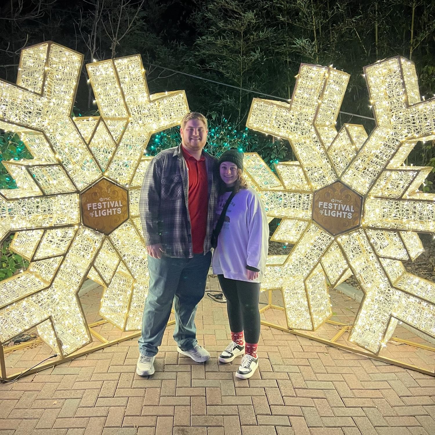 Our first Christmas together.