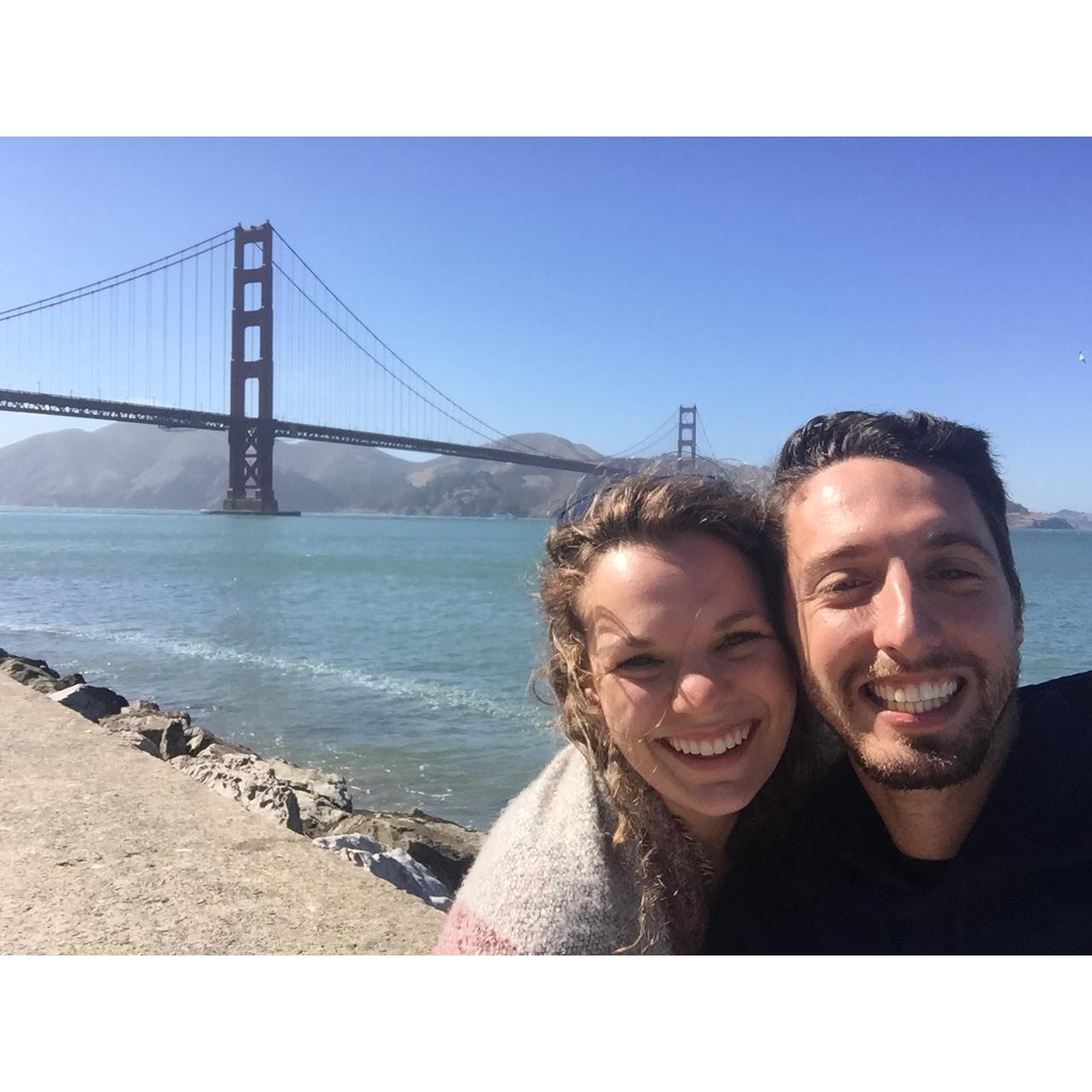 the first of many, many visits to SF and the golden gate bridge, one of our favorite norcal spots!