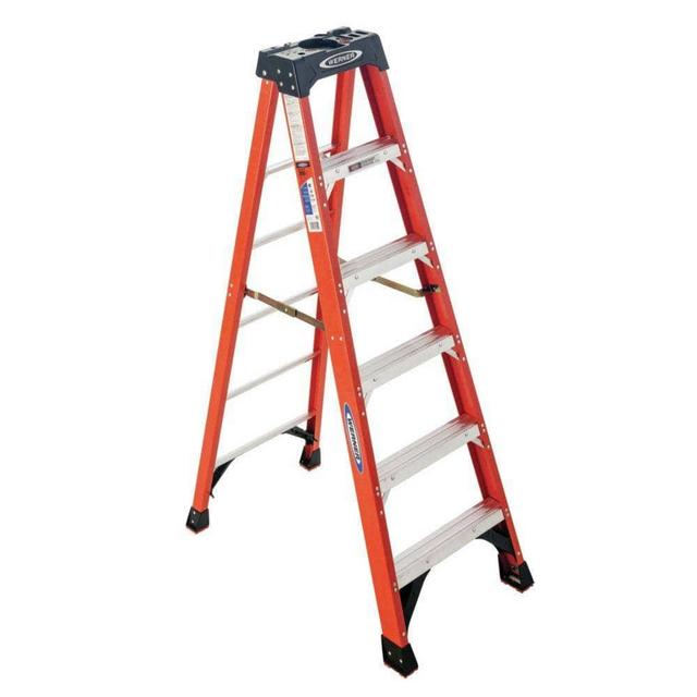 6 ft. Fiberglass Step Ladder ( 10 ft. Reach Height) with 300 lb. Load Capacity Type IA Duty Rating