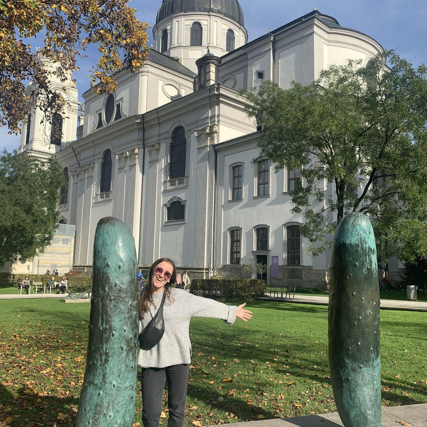 Snapped this cute pic of P during our time in Salzburg, Austria in Oct. 2024 -S
