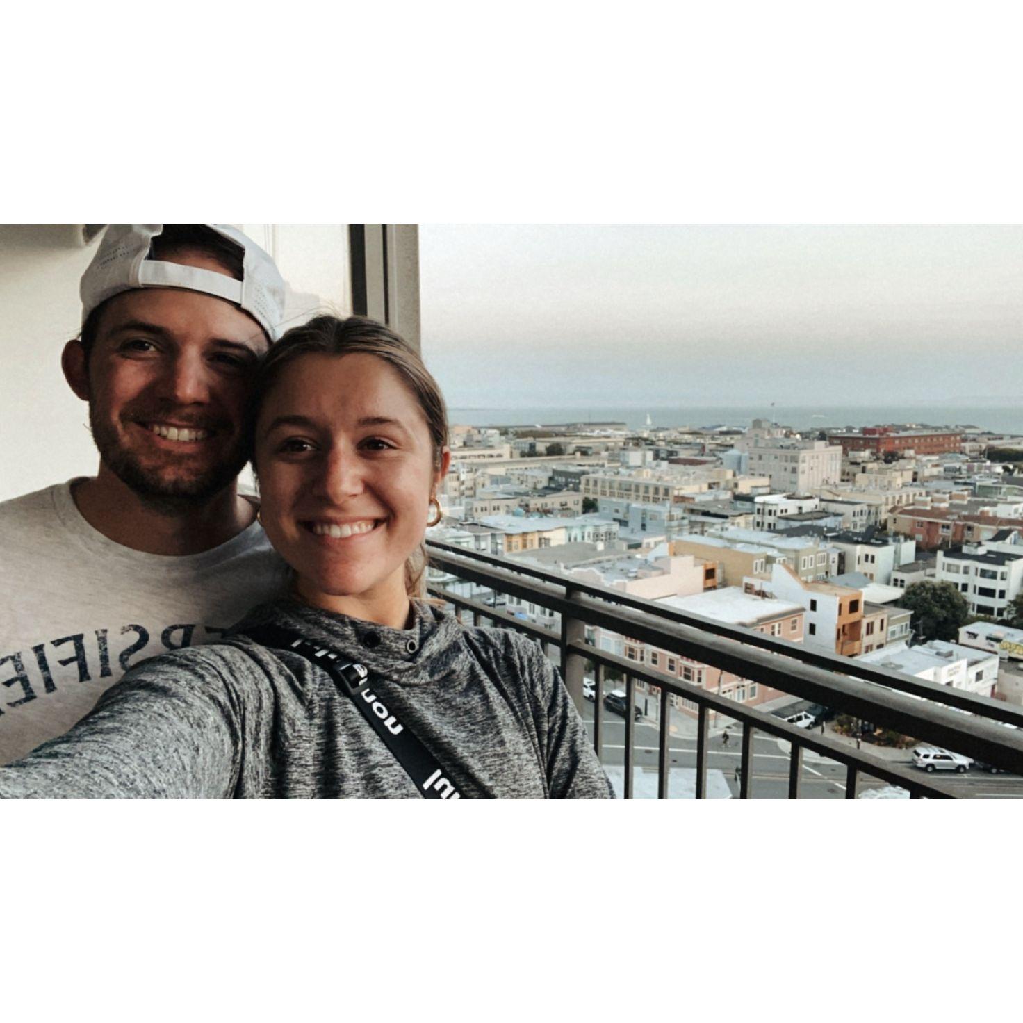 Our first apartment together! Photo taken the day we moved out